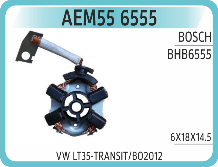 AEM55 6555 KOMUR YUVASI BHB6555 VW LT35-TRANSIT/BO2012 6X18X1